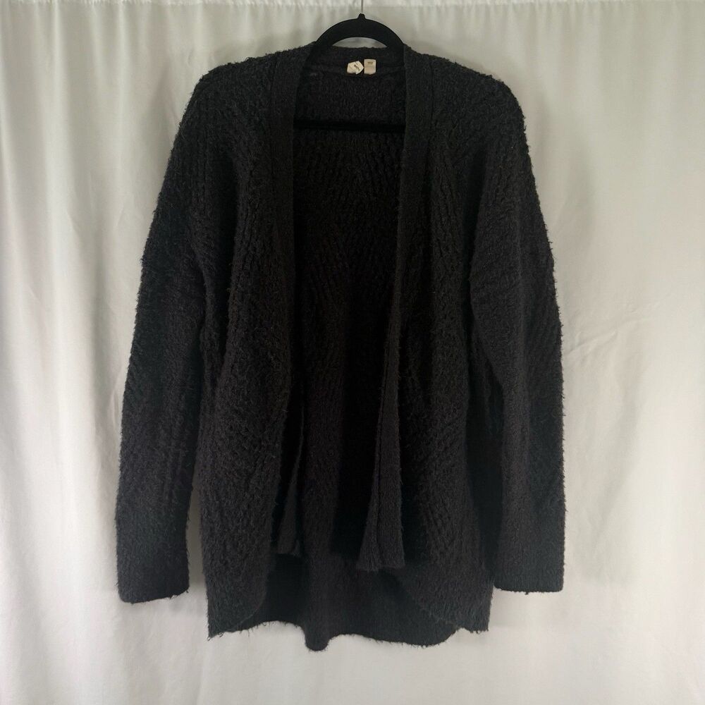 Moth Anthropologie Cardigan Women's Medium Grey Knit Wool Alpaca Open Front